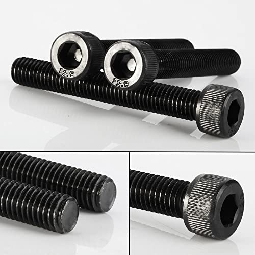 M3 x 16mm Socket Head Cap Screws, Grade 12.9 Alloy Steel Black Oxide, Allen Socket Drive, Full Thread, 50 PCS - size: M3 x 16mm