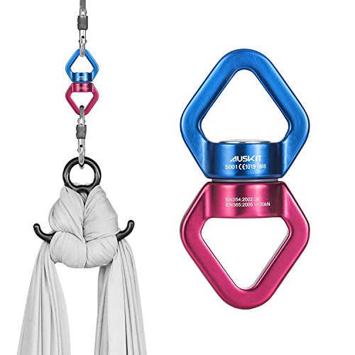 Blue Red Swing Swivel, 30 KN Safest Rotational Device Hanging Accessory - color: Red, size: 30 KN