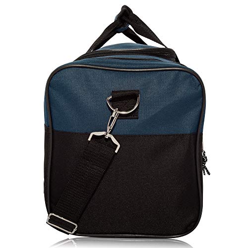 DALIX 17" Blank Duffle Bag Duffel Bag Travel Size Sports Durable Gym Bag - color: Navy Blue