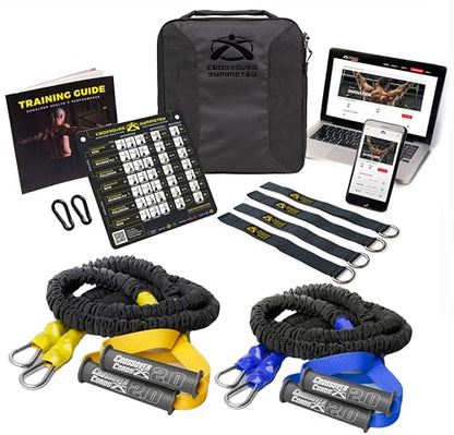 Crossover Symmetry Shoulder System Includes Two Sets of Resistance Bands Attachments Training Guide Exercise Chart Online Workouts for Home Fitness Rehab Rotator Cuff Exercises - style: Elite Squat Racks