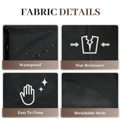 Beach Backpack with Wet Pocket Drawstring Mesh Beach Bag Waterproof Swimming Pool Backpack for Men and Women - color: Black
