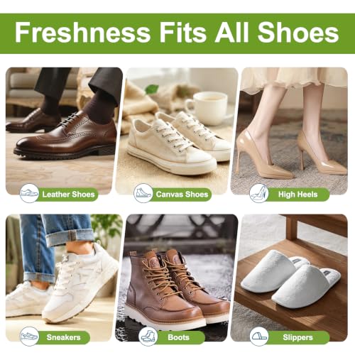6 Pack Shoe Deodorizer Spray, Powerful Foot Odor Eliminator Shoe Freshener | 6 Scents with Lasting Fragrance, Refresher Spray for Smelly Shoes, Sneakers, Boots, Up to 400 Uses, Travel Size Each 1.01oz