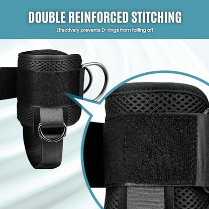 Ankle Straps for Cable Machine Woman, Balency Kickback Ankle Strap | Balency Padded Cable Ankle Attachment for Gym, Ankle Cuff, Kickback Ankle Strap for Glute Workout, Leg Extensions