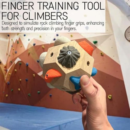 Rock Climbing Fingerboard Gifts for Rock Climbers, 3D Rock Training Ball for Grip Strength and Precision, Finger Strength Training Climbing Ball Gifts for Rock Climbers - size: 2PC