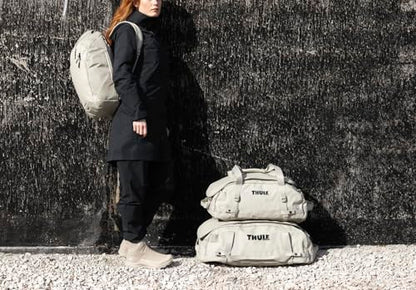 Thule Chasm Duffel bag, Weather-resistant materials, Easy packing, Converts to backpack, Internal pockets, Travel-ready - color: SOFT SAND, size: 70L