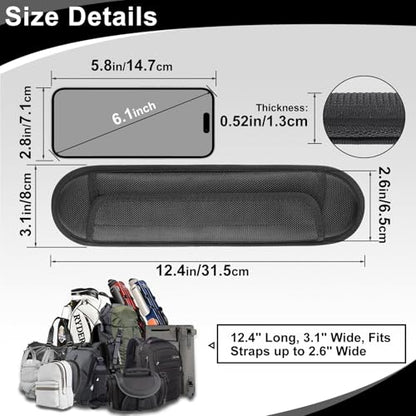 FIEIL Non-Slip Shoulder Strap Pad, Waterproof Air Cushion Shoulder Relief Pad, for Shoulder Bags, Guitar Strap, Detachable Shoulder Strap Pad Pads Help Relieve Shoulder Pain(Neoprene) - size: Neoprene