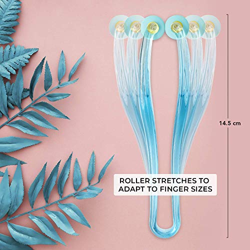Lindo FingerCare Massager Finger Massage System | Includes One Finger Roller, Two Massage Rings, Joint Care