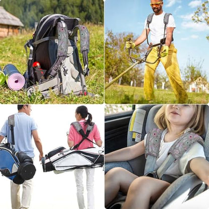 ZINZ 2-Pack Universal Shoulder Pad with Ultra thick Cushion for Bag Luggage Bag Crossbody, Plus Long & Anti-Slip & Breathable,Butterfly-2pack - color: Butterfly-2pack