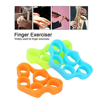 Finger Exerciser, Hand Grip Strengthener, (3PCS) Grip Strength Trainer Forearm grip workout, Finger Stretcher, Relieve Wrist & Thumb Pain, Carpal tunnel, Great for Rock Climbing and More