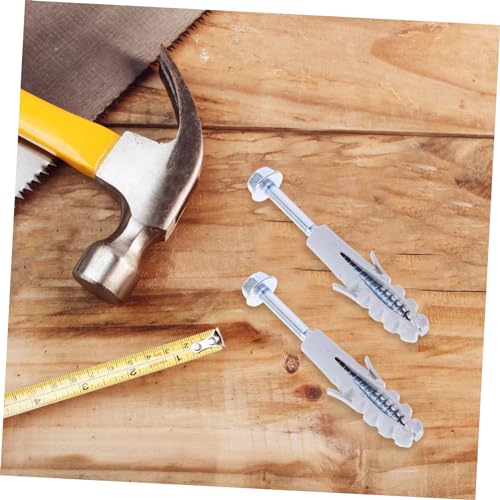 Zerodeko 10 Sets Rack Screw Set Screws Mounts Brackets Ceiling with Mounting Replacement Expansion Mount Anchors Bracket Bolts Mount Accessories Carbon Steel