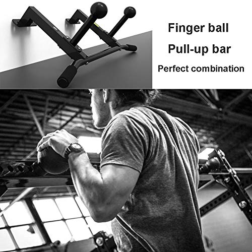 AGYH Wall-Mounted Chin, Steel Horizontal Bar with Grip Ball, Finger-Strength Wrist Training Climbing Equipment, Load 250KG - size: Style 1