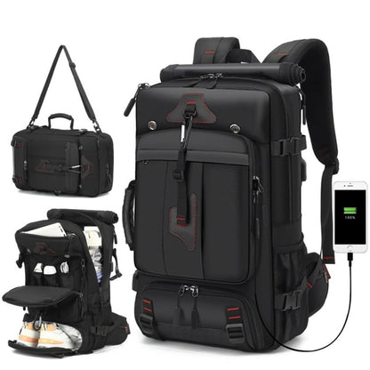 Men Travel Backpack,Fits 18 Inch Laptop,for Work&Travel，60L Large Capacity - size: Large