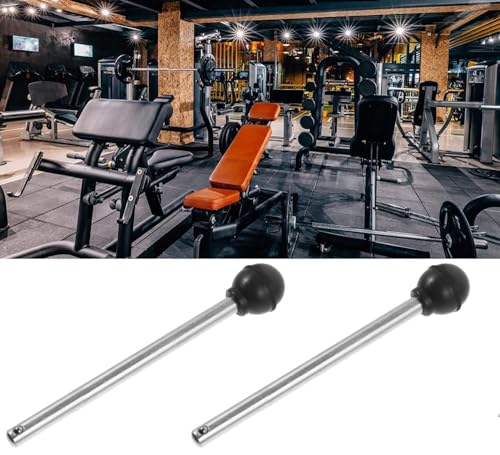 2PCS Weight Stack Pin, Round Loading Pin Replacement Stainless Steel Universal Weight Machine Pin Gym Equipment Exercise Strength Training Selector Lock Pin Weight Pin