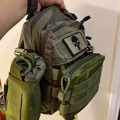 Azarxis Molle Pouches, Tactical Compact EDC Small Utility Pouch Waist Bags Sundries Storage Admin Organize Gear Gadget for Military Backpack - color: #05 Black - 4.53"x6.49"