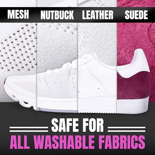 Pink Miracle Shoe Cleaner Kit with Bottle and Brush For Fabric Cleaner For Leather, Whites, Suede and Nubuck Sneakers - size: 8 Oz