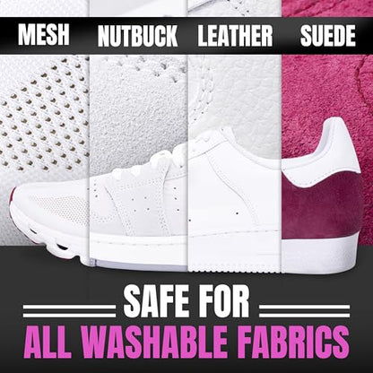 Pink Miracle Shoe Cleaner Kit with Bottle and Brush For Fabric Cleaner For Leather, Whites, Suede and Nubuck Sneakers - size: 32 Oz