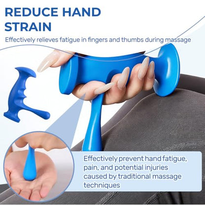 Thumb Saver Massage Tools,Manual Trigger Point Massage Tool for Full Body Deep Tissue Massage,Professional Pressure Reflexology Equipment for Massage Therapists (1* Thumb-Shaped Massager) - color: 1* Thumb-shaped Massager