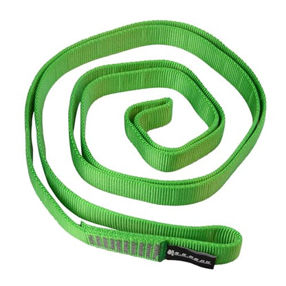SEPEAK 25mm Nylon Tubular Webbing 1-Inch, 29kN/6520lbs, UIAA Certified Webbing Straps - color: Green, size: 120cm / 48inch | Pack of 3