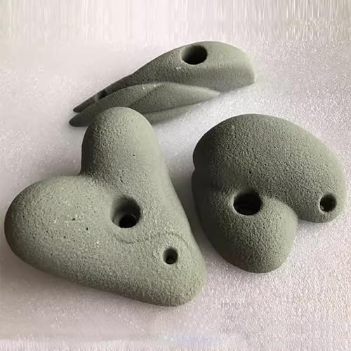 5 Pcs Resin Rock Climbing Holds with Screws, Inside Outside Climbing Hold Kit for Kids Beginners, Home Playground Obstacle Course Training Wall(Size:5pcs-Plank Installation) - size: 5pcs-Plank installation