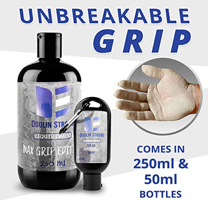 Liquid Chalk 50ml - Weightlifting Chalk - Superior Grip and Sweat-Free Hands for Gym, Sports, Rock Climbing, Lifting, Workout, Bouldering, Gymnastics, Fitness and More