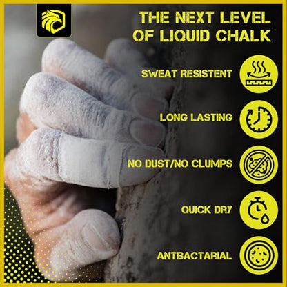 EAGLES Pro Grade Gym Liquid Chalk 60, 120 or 280ml Mess-Free Chalk for Weightlifting, Gymnastics Rock Climbing, Pole Grip, Sports Dries in Seconds - Sweat-Resistant and Long Lasting - style: 60ml