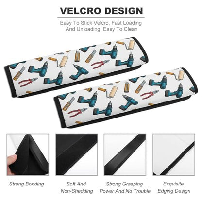 2PCS Occupation Tool Seat Belt Cover Breathable Seat Belt Cushion for Adults and Children, All Vehicles, Comfortable Driving - color: Pattern 351