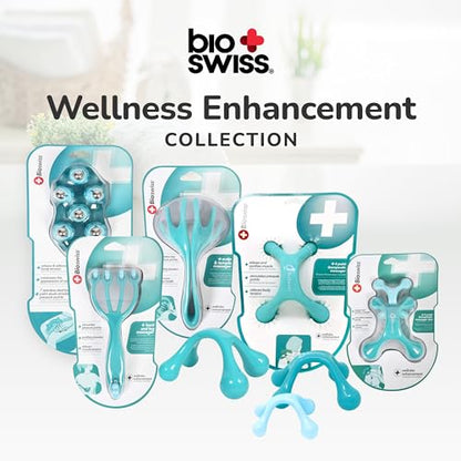 BioSwiss Massage Glove with Steel Roller Balls, Handheld Full Body Massager for Back, Neck, Shoulders, and Legs - style: Glove Roller