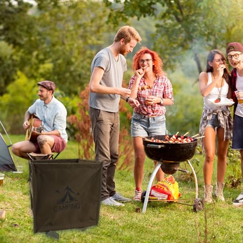 Throw Line Cube Bag, Easy Folding Arborist Throw Line Storage Portable Climbing Rope Organizer Basket for Tree Work, Outdoor Rope Accessories, Travel and Picnic