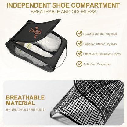 Golf Shoe Bag Gift for Men, Best Uncle Golf Gift, Waterproof Travel Shoes Carrier with Handle and Zipper with Ventilated Mesh, Lightweight Portable Golf Accessories Pouch Bag for Gym Sports Outdoor - style: Best Uncle Gift