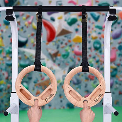Two Stones Portable Hangboard Rock Climbing as Pull Up Ring for Rock Climbers Trainning Indoor or Outdoor Fingerboard Climbing Hang Board for Climbing