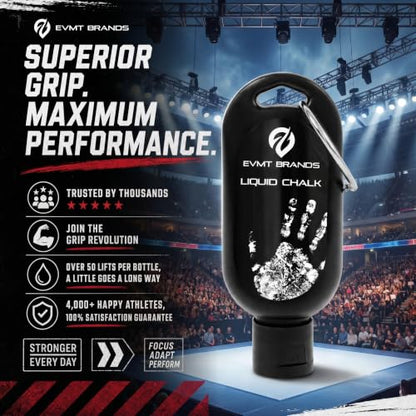 Liquid Chalk, Mess Free Gym Chalk for Weightlifting, Gymnastics, Rock Climbing, Dancing. Sweat Resistant and Long Lasting for Stronger Grip. - color: A2-4pk Cl