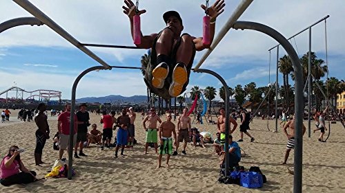 Atomik Climbing 2 inch Vertical Hanging Pipes Set of 2 in Red for Grip and Strength Training As Seen on American Ninja Warrior