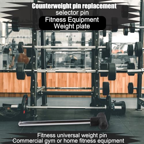 NQEUEPN Weight Stack Pin, 3/8 Inch Diameter 6 Inch Locking Heavy Duty Universal Weight Selector Pin for Home Gym Exercise Machine Accessories