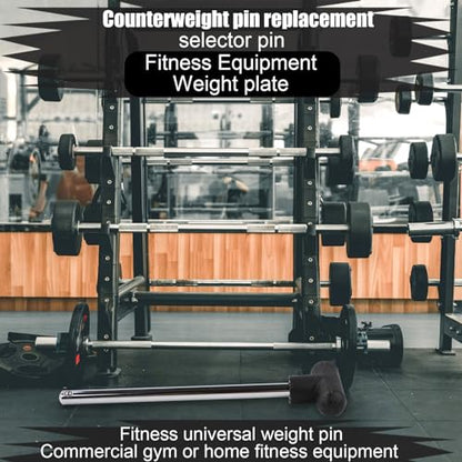 NQEUEPN Weight Stack Pin, 3/8 Inch Diameter 6 Inch Locking Heavy Duty Universal Weight Selector Pin for Home Gym Exercise Machine Accessories