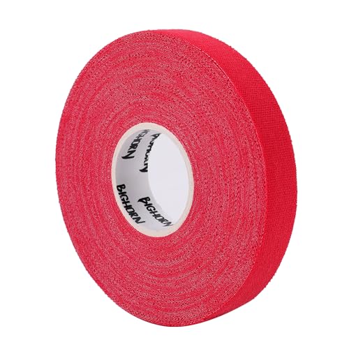 Bighorn Athletics Climbing Finger Tape with Retro Design Female Climber Tin Canister, 0.5-Inch x 45-feet, 8-Rolls, Red - color: Red