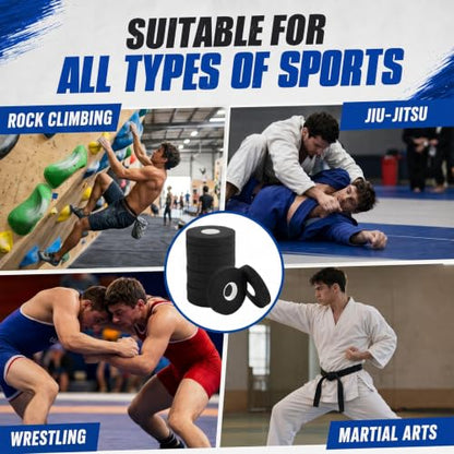 10 Rolls Athletic Finger Tape,450FT Strong Sticky Climbing Tape | Adhesive Finger Support Tapes,Rock Tape Wrap,Athletic Tape for Sports,Hand Grip Tapes,Golf Tape,Volleyball Essentials