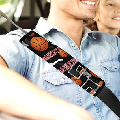 2 Pack Basketball Player Seat Belt Shoulder Pad Universal Soft and Comfortable Shoulder Protector for Kids, Most Cars, Pressure Relief - color: Pattern 23