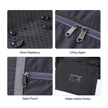 REDCAMP 125L Foldable Extra Large Duffle Bag, Lightweight Travel Duffel Bag with Adjustable Strap for Men Women, Black 125L - color: B-Black, size: 125L/36.2"(L)X12.2"(W)X17.3"(H)