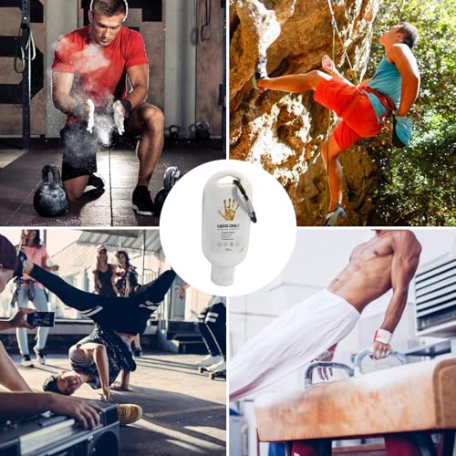 Lifting Chalk Liquid Long-Lasting Liquid Chalk | Strong Grip Hand Fluid, Grip Fluid, Gym Accessories for Pole Dancing, Weightlifting, Rock Climbing, Bodybuilding, Bouldering - color: 50ML