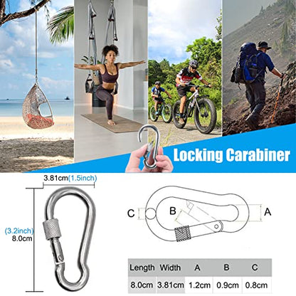 SERTT Gym Pulley System, Fitness Swivel Pulley Wheel with Hanging Strap Carabiner, Swivel Pulley Block for DIY Home LAT Pulldown and Lift Cable Machine - color: 2 PCS