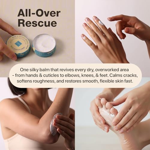 Onsen Hand & Cuticle Rescue Cream | Organic Nail Strengthener & Balm | Dry, Cracked Hands, Elbows & Feet | Shea Butter, Tsubaki & Jojoba Oil | Nail Repair & Growth, Vegan – 1 Pack (1.10 oz) - size: 0.88 Ounce (Pack of 1)