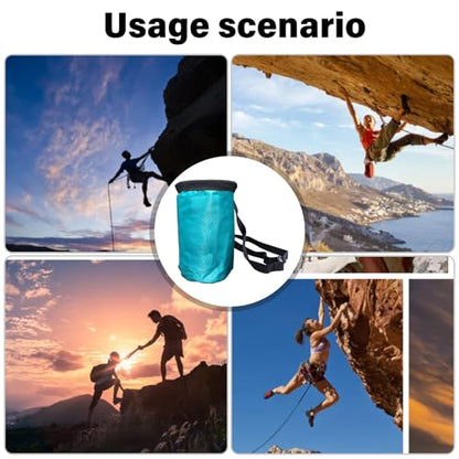 Rock Climbing Chalk Bag Talcum Powder Weightlifting Pouches Adjustable Drawstring Nonslip Storage Pouches Adjustable Drawstring Bag - color: Gray Powder Bag Dsh