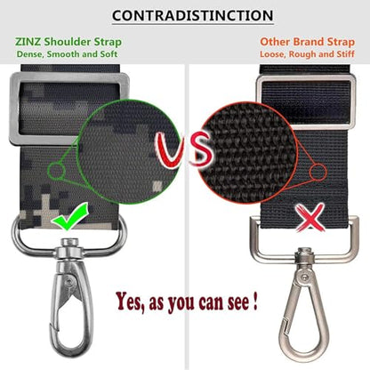 Bag Shoulder Strap, Padded Adjustable Shoulder Strap Replacement - color: Camouflage Gray, size: 57"