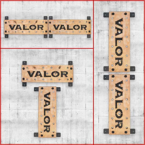 Valor Fitness Climbing Peg Board – Wall Mounted Plywood for Gym, Ninja Training, Cross Training, Rock Climbing & Gymnastics Workout Equipment - color: Double Peg Board