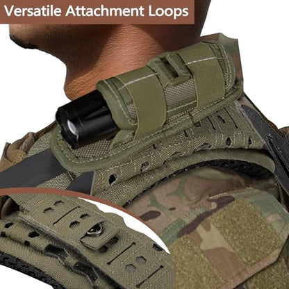2 Pack Shoulder Strap Pad for Tactical Vest, Breathable Backpack Strap Pads Bag Strap Soft Mesh Cushion Pads for Plate Carrier, Chest Rig, Sling Bag, Duffle Bag - color: Green