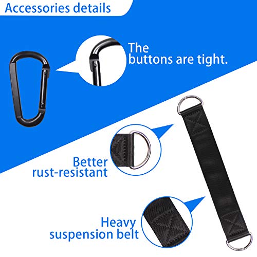 LFJ Cable Pulley with Swing Strap Carabiner Gym Pulley Wheel Set for LAT Pulley System DIY Pull Down Attachment,Ladder Lift,Home Gym Equipment