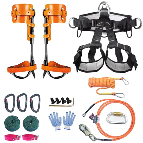 Tree Climbing Gear, Tree Climbing Spikes，Arborist Equipment for Climbers, Hunting, Fruit Picking ，Logging Etc - size: Tree Climbing Gear B