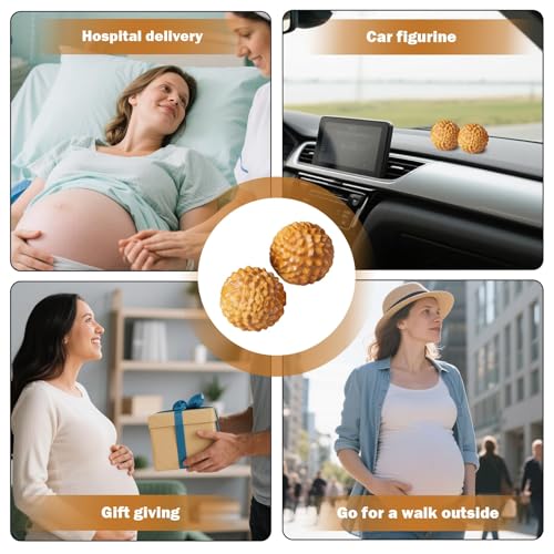2 Pcs Acupressure Balls for Labor | Labor Comb for Pain, Acupressure Ball, Hand Massage Ball, Spiky Stress Relief, Natural Labor and Delivery Essentials