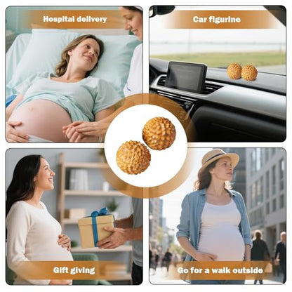 2 Pcs Acupressure Balls for Labor | Labor Comb for Pain, Acupressure Ball, Hand Massage Ball, Spiky Stress Relief, Natural Labor and Delivery Essentials