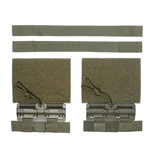 Tactical MOLLE Vest Quick Release Buckle Set Fast Fit Molle Side Belt Cummerbund Straps for JPC CPC NCP XPC 420 Vest - color: Green